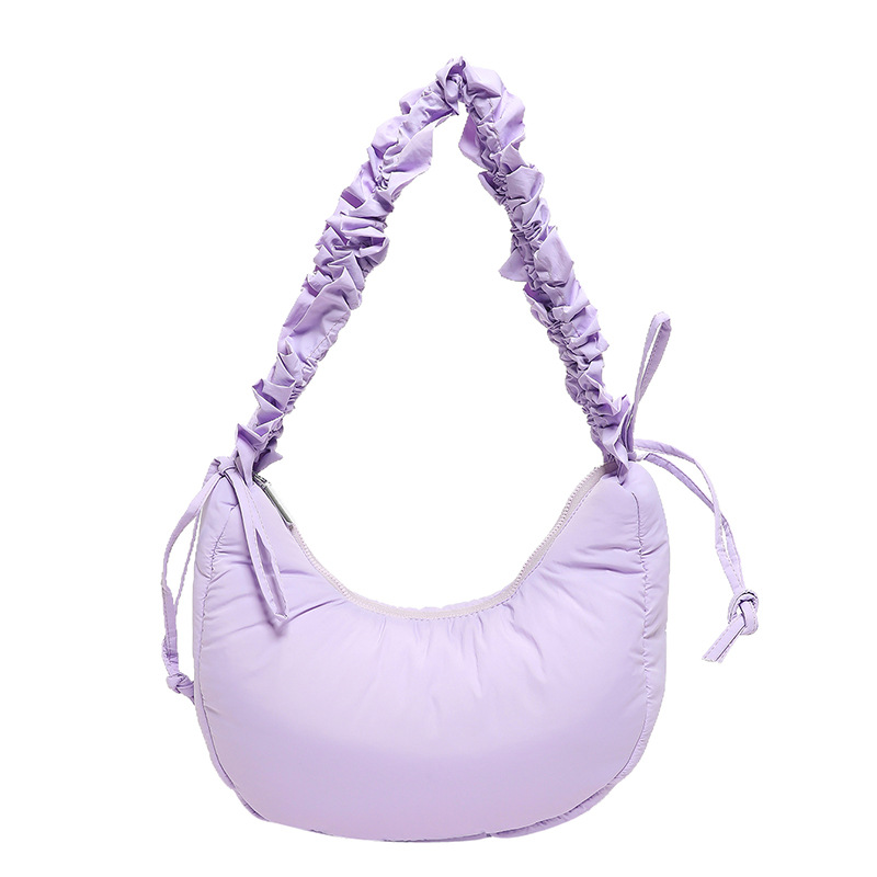 Bagāža un somas 2024. gada jaunā stila versija ikdienas daudzpusīga ins personības vienkārša modes krokota plecu kurjera sieviešu soma_voghion.com