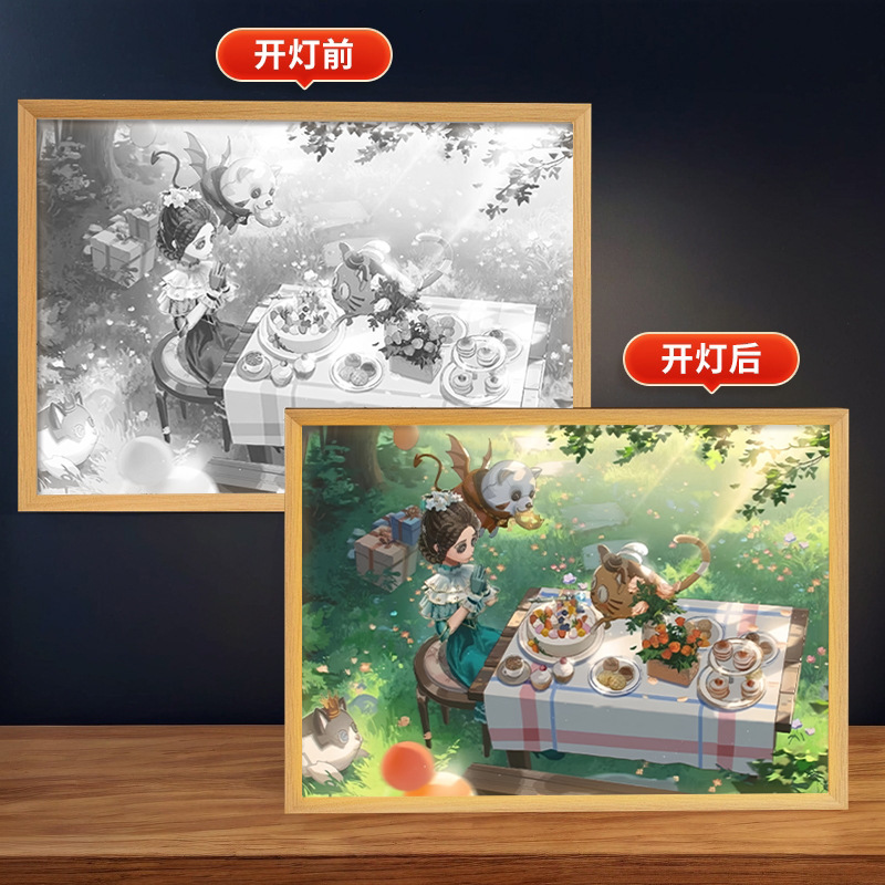 第五人格周辺照明絵画庭師漁師装飾クリエイティブ装飾品誕生日ギフトフォトフレーム雰囲気ナイトライト