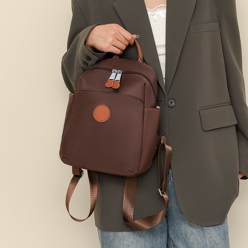 Mochila de tela Oxford para mujer 2024 invierno nueva mochila casual simple de gran capacidad bolso de viaje para estudiantes universitarios