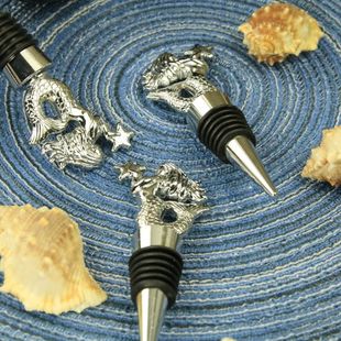 Mermaid Star Red Wine Plug Ocean Series Wine Plug Household Kitchenware Wine Bottle Plug Party Small Gift in stock
