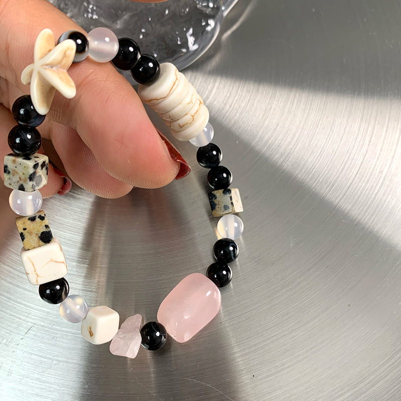Beach Geometric Agate Beaded Bracelets
