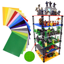 跨境精品32*32点小颗粒积木双面底板DIY搭建筑25.5*25.5场景底板