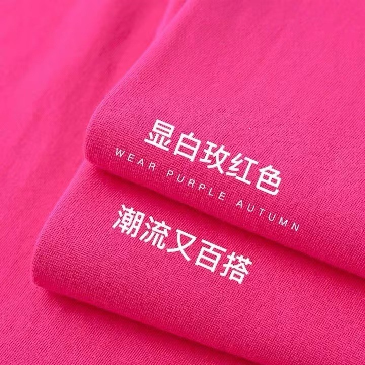 450g fabric heavyweight short-sleeved men‘s summer pure cotton thick xinjiang cotton small collar american-style half-sleeve base shirt tee