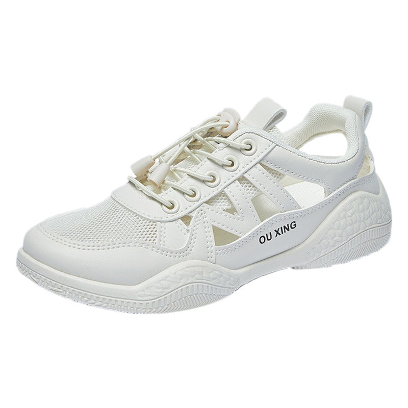 Tenis Deportivos Transpirables de Malla para Mujer HY101 de PU y Caucho para Uso Casual image 1