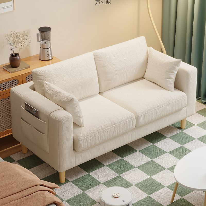Fabric Sofa Modern Simple Sofa Small Apartment Rental Room Living Room Double Three-Person Lazy Small Sofa