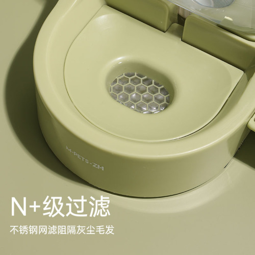 Cat water dispenser unplugged mobile dog water dispenser pet water dispenser cat anti-wet mouth tip over cat water bowl