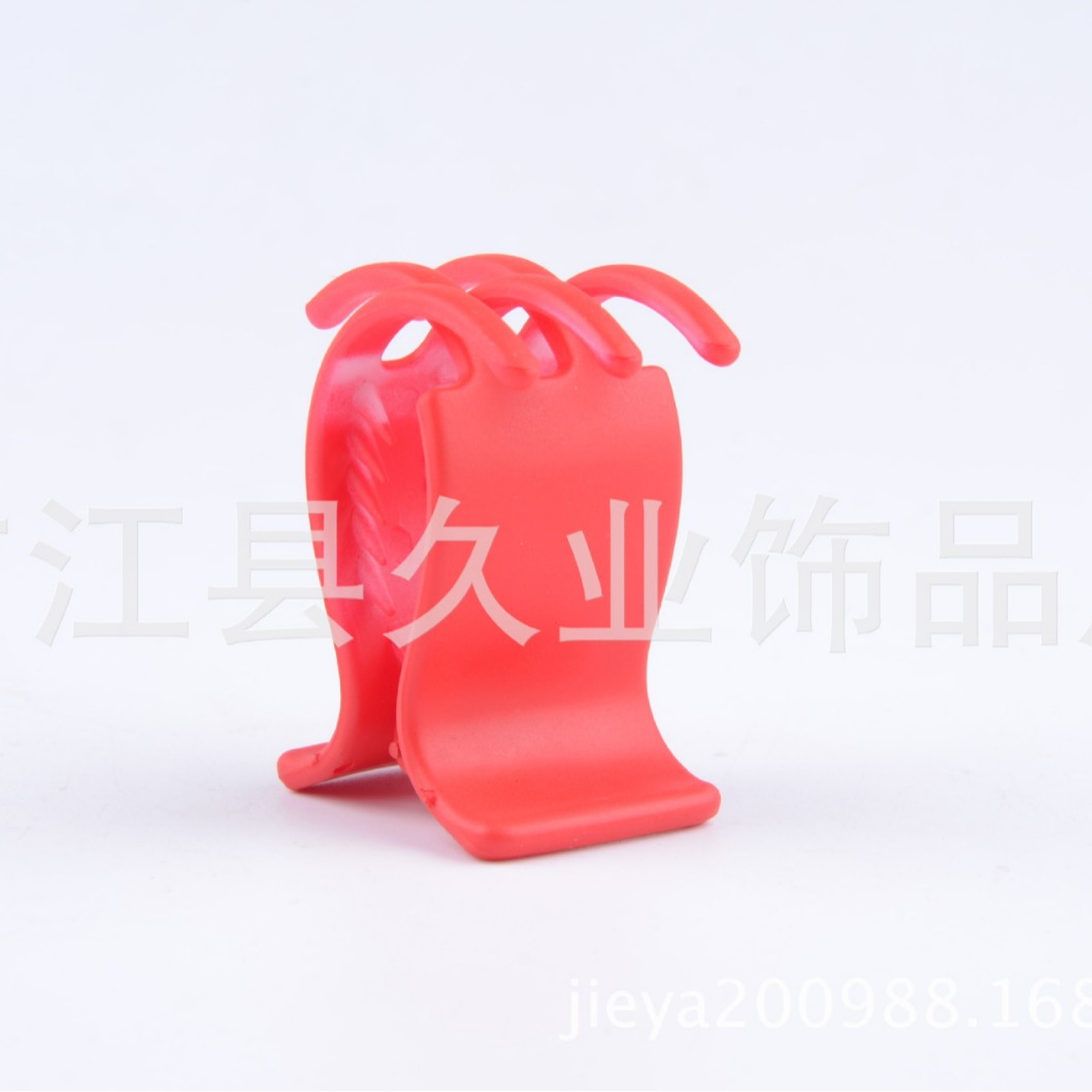 Color pelo agarre plástico ABS color efecto pelo agarre caucho pintura horquilla pelo agarre 3 + 2 garras accesorios para el cabello venta al por mayor directa