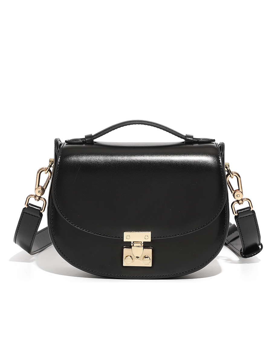 2026 New Half-Moon Genuine Leather Bag Versatile Textured Shoulder Bag Crescent Bag Handheld Saddle Bag For Women - Thumbnail 6