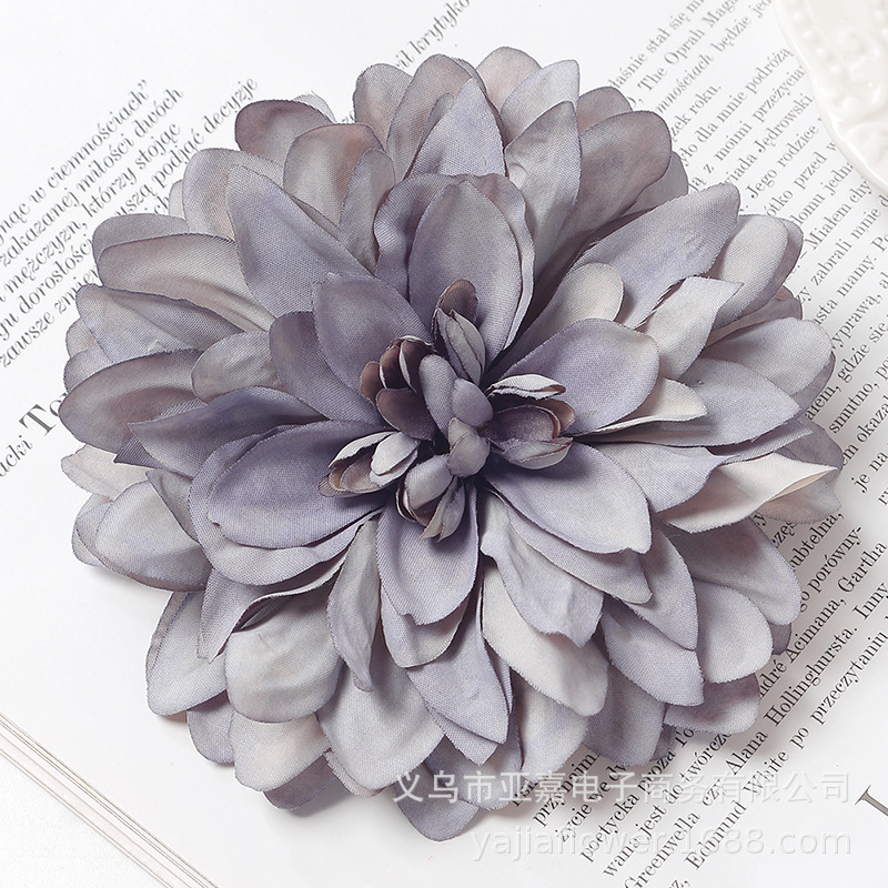 新しいスタイルのダリアの花のシミュレーションの菊の頭diyの胸の花の帽子のシミュレーションの花の結婚式の装飾の卸売の造花|undefined