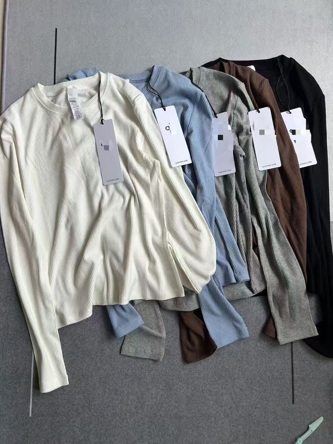 Cotton long-sleeve, sports quick dry T-shirt, yoga clothing for gym for training