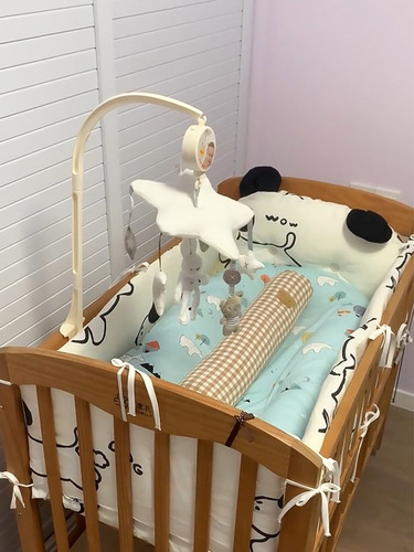 Nordic music bed bell rotating rattle bedside newborn baby hanging toy on the bed overhead hanging hanging bell