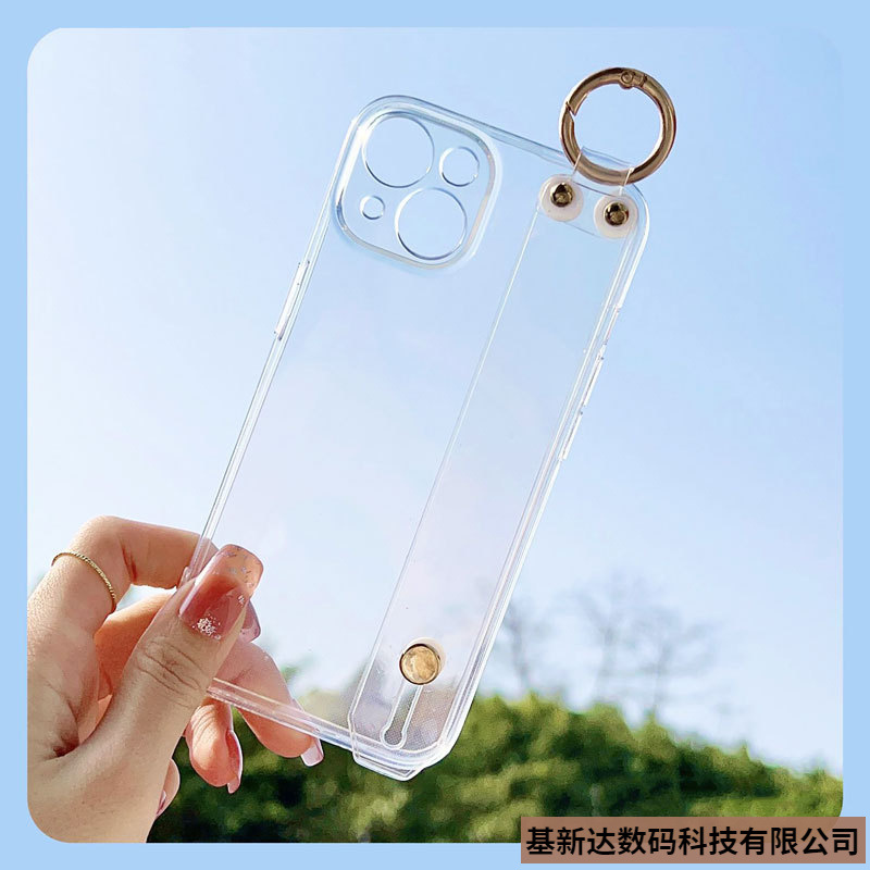 腕带支架适用苹果15Pro手机壳iPhone13/14/16简约防摔保护套