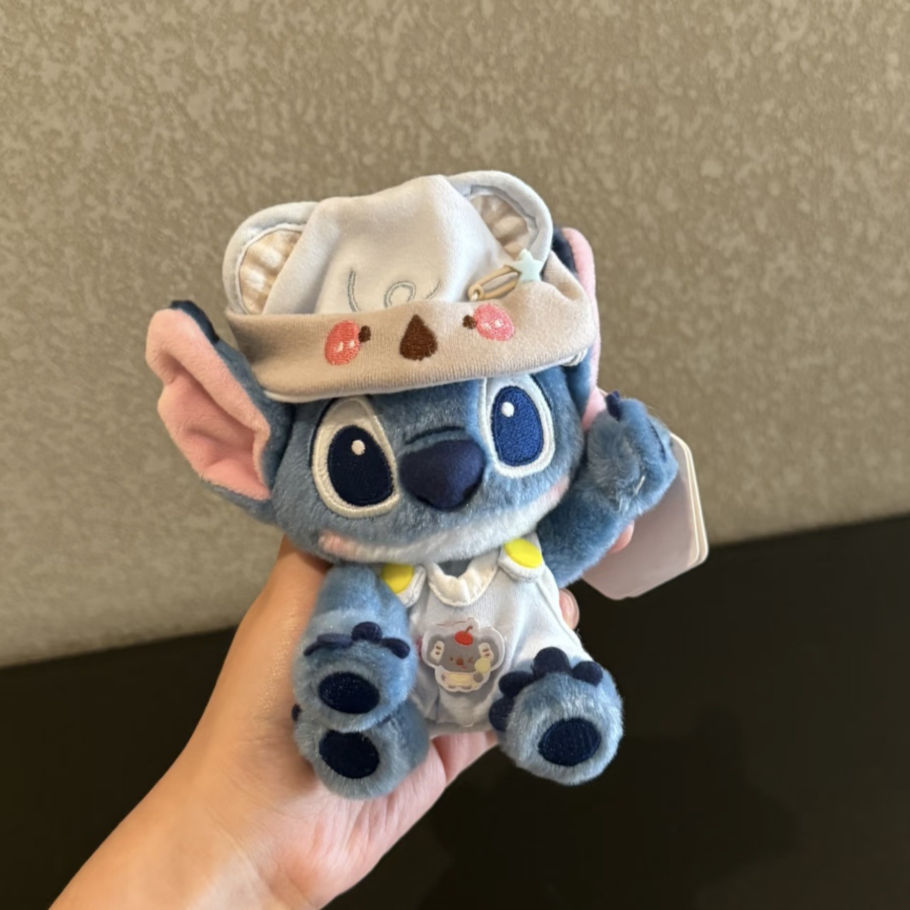 Genuino lindo Stitch Star Baby dibujos animados muñeco de peluche Stitch colgante llavero muñeca colgante regalo