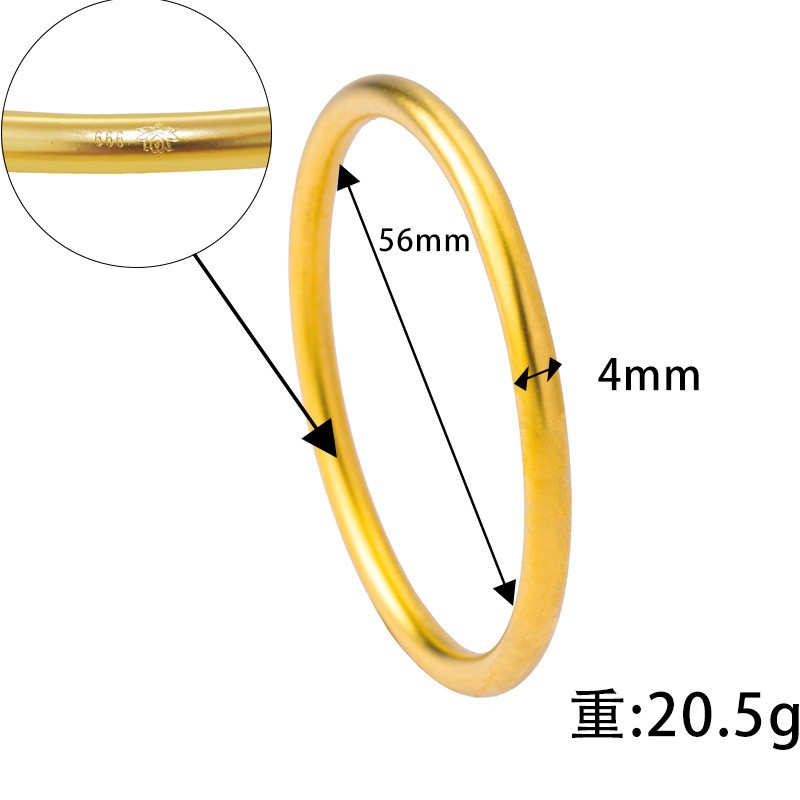 S4078 파인 펄 샌드 헤리티지 팔찌 4#56mm