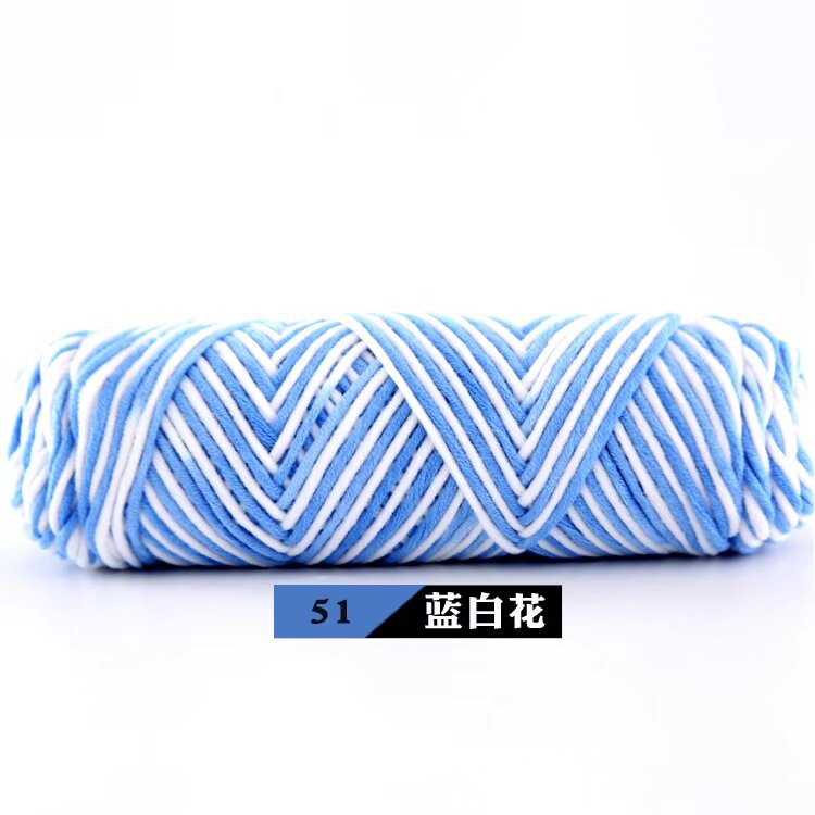 51 blue and white flowers