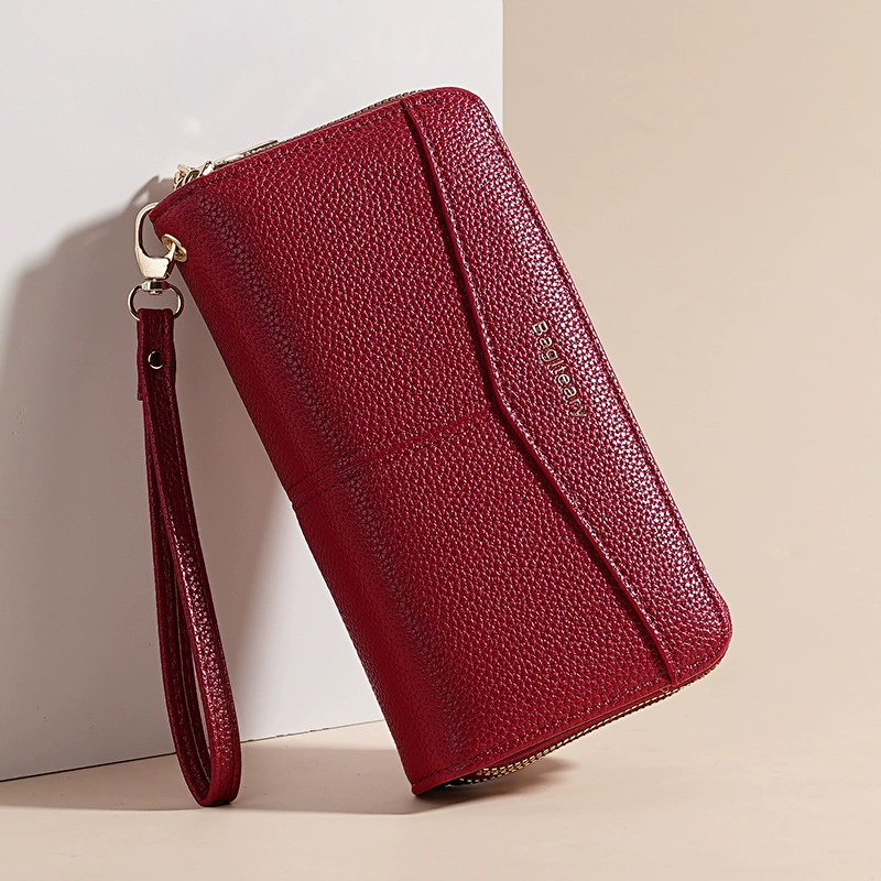 Fresh capacious chain with zipper, mobile phone, wallet, card holder, small clutch bag, wholesale