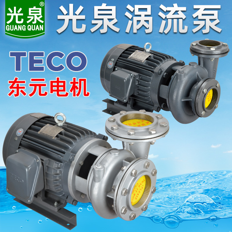 日本光泉水泵台湾涡流泵东元teco同轴抽水机卧式不锈钢管道离心泵