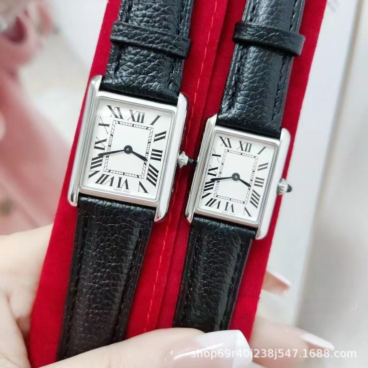 Kajia Korean Retro Tank Square Women's Santos Quartz Watch Vintage Must Women's Watch