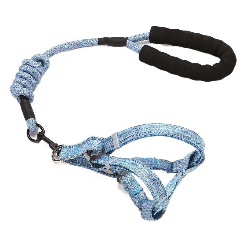 Transfronterizo nueva correa para mascotas correa de perro Cadena de perro mango de espuma correa de perro traje correa de pecho para mascotas