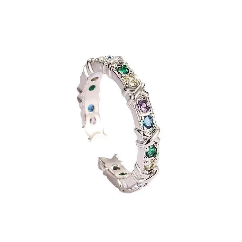 Small design sophisticated cute fashionable trend ring