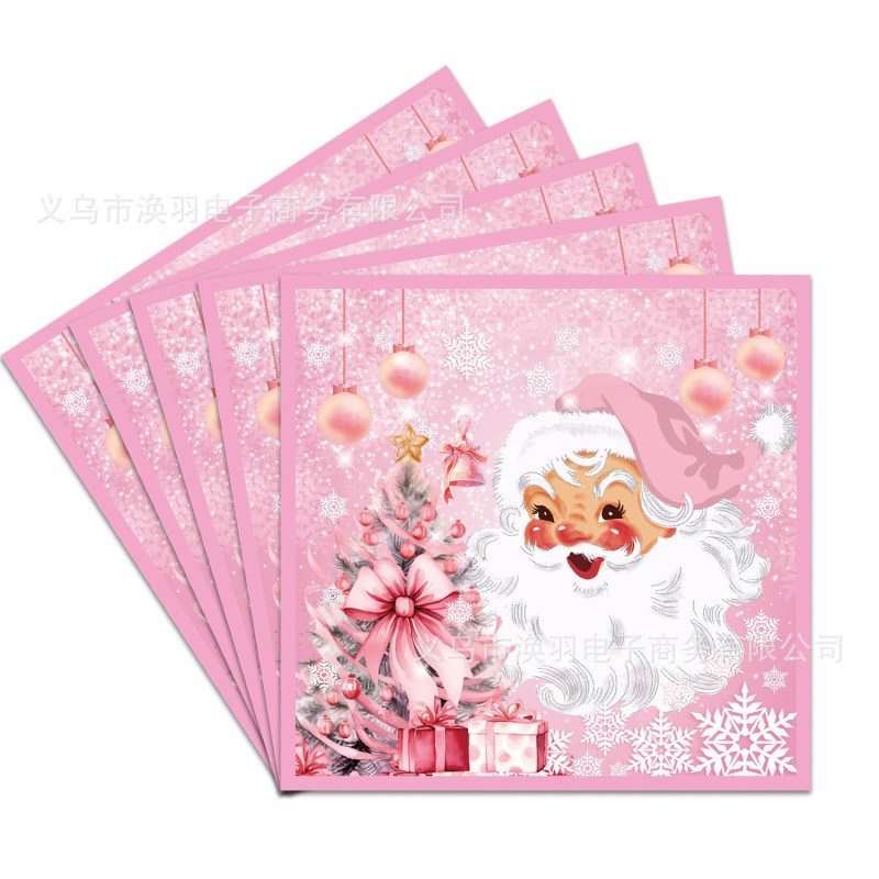 【在庫あり】クロスボーダー クリスマス サンタクロース ペンギン 雪だるま パーティー ティッシュ 使い捨てプリント ナプキン メーカー|undefined