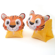 厂家直销新款游泳圈创意卡通老虎手臂圈水袖儿童游泳装备宝宝加厚