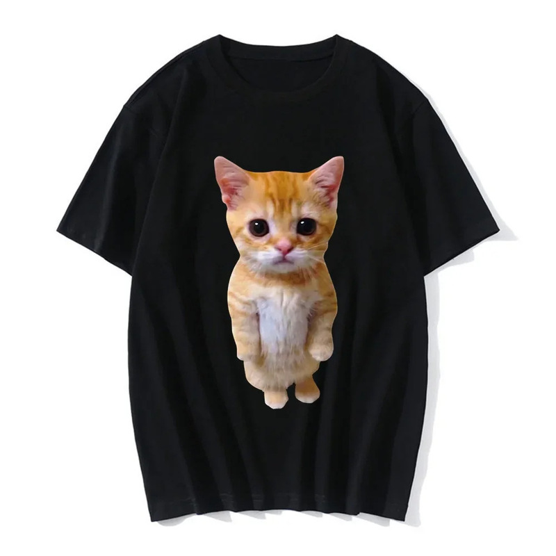 Funny Cat 3D Print Women Casual T-Shirt Male Summer Harajuku T-Shirt Male Boys Casual Fashion Clothing