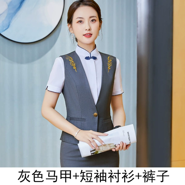 Vest, shirt, trousers