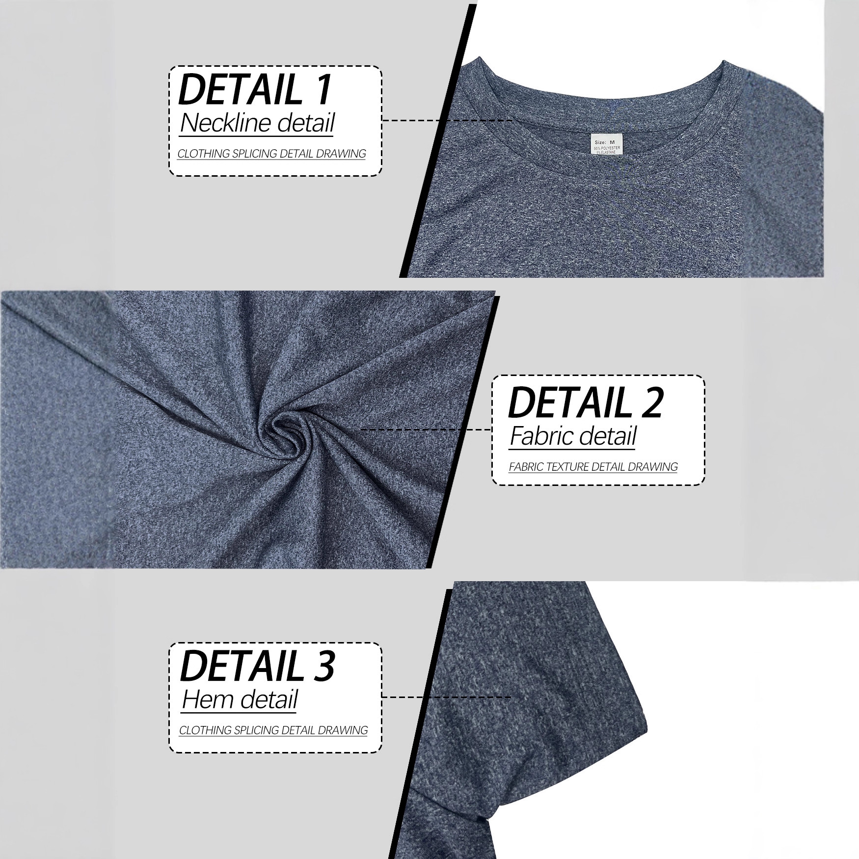 Nueva camiseta de verano para hombre, estilo fitness, cuello henley, 230g, algodón grueso acanalado, retro, corte ajustado, manga corta, informal