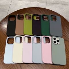 アップル16液体シリカゲル携帯ケースソフトシリカゲル適用iPhone15Promax磁気吸引全包厚く落下防止