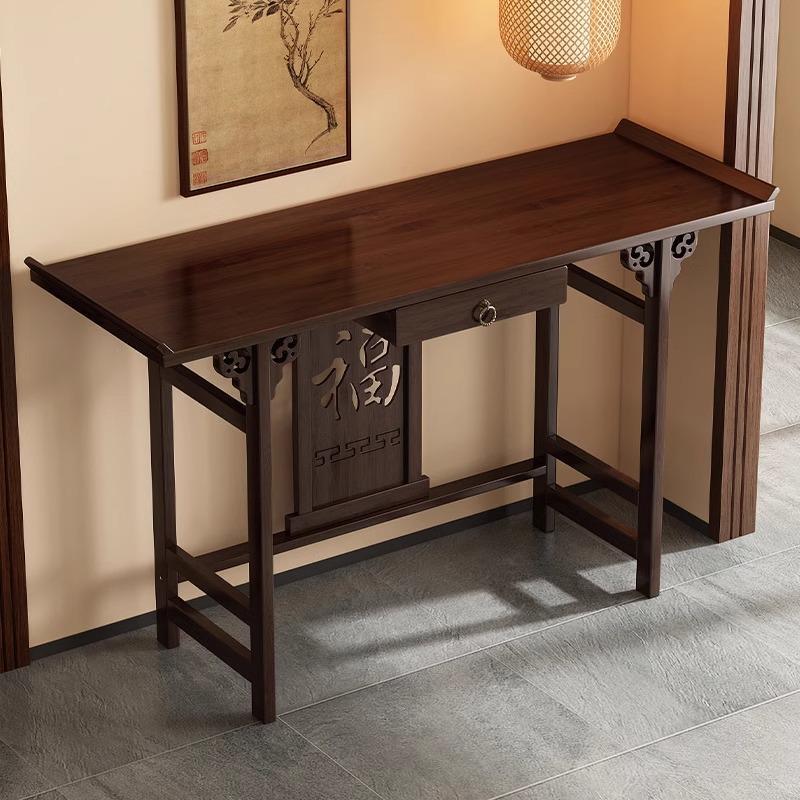 Altar Table for Home Use, New Chinese Style Incense Table for Worship, Living Room Entrance Table, Bodhisattva Offering Table, Tribute Table