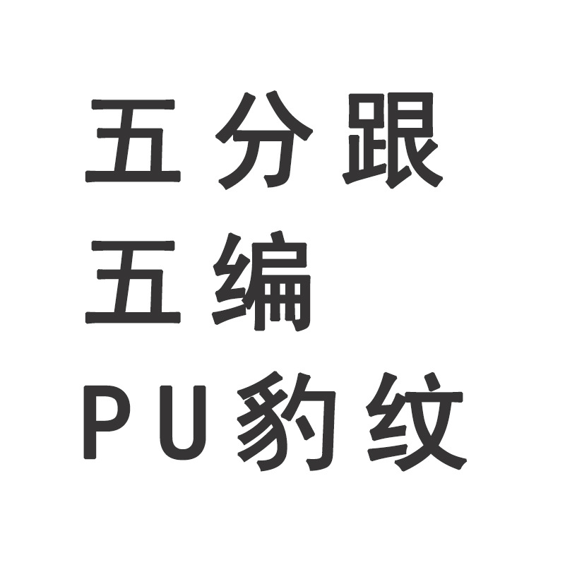 Five points and five parts (PU leopard print)