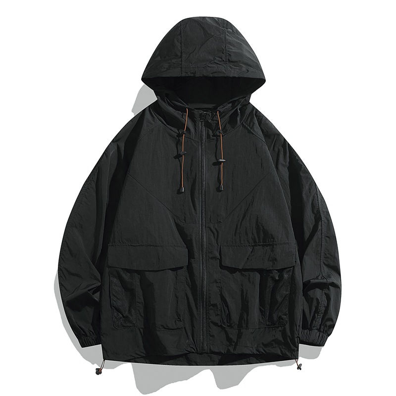 Ropa de protección solar Ropa de protección solar de nailon con capucha Ropa de piel Pareja de hombre Verano ultrafino Piel de pesca al aire libre transpirable image 6