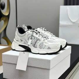 欧洲站D家老爹鞋 广州高版本 透气网面拼接休闲真皮跑步运动鞋女