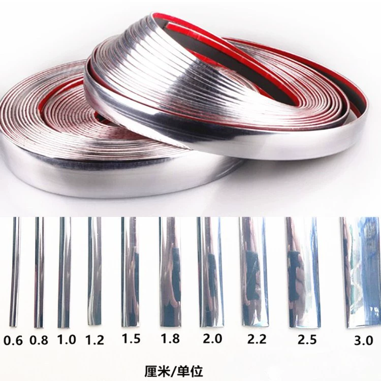 Подходит для окна автомобиля модификация яркой полосы универсальная Декоративная полоса бампера против царапин хромированный корпус Защита от столкновений полоса двери