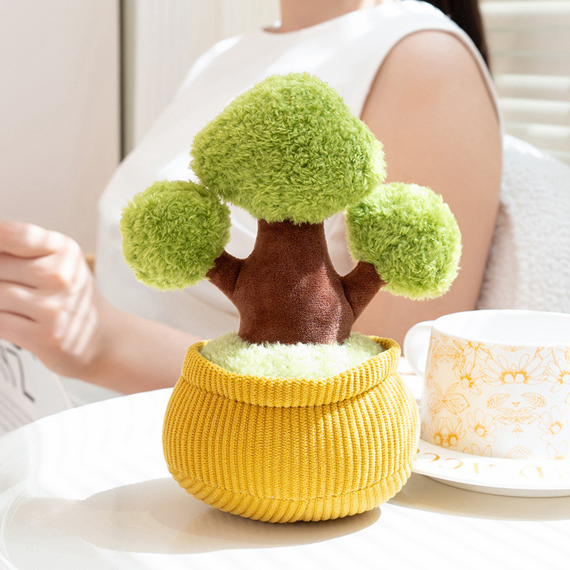 Muñecas de peluche aromáticas flores de imitación maceta decoración del hogar escritorio girasol automóvil adornos flores