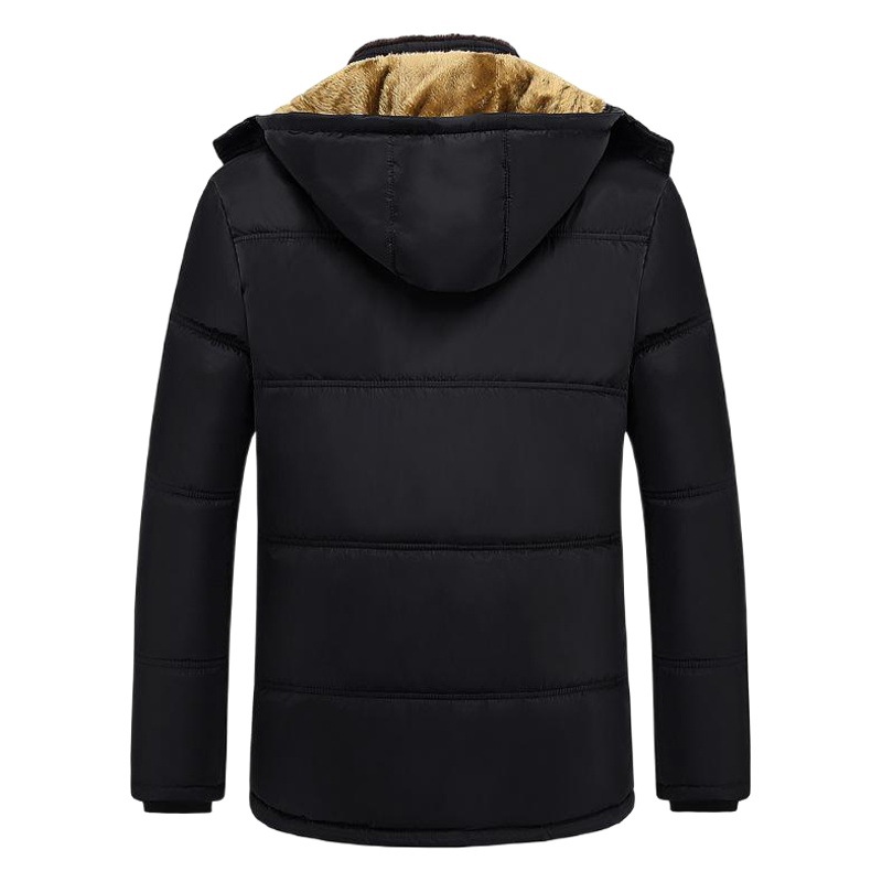 Suministro de comercio exterior entrega invierno hombres forrado de lana engrosada abrigo de los hombres ancianos ropa acolchada de algodón Nuevo papá ropa acolchada de algodón hombres