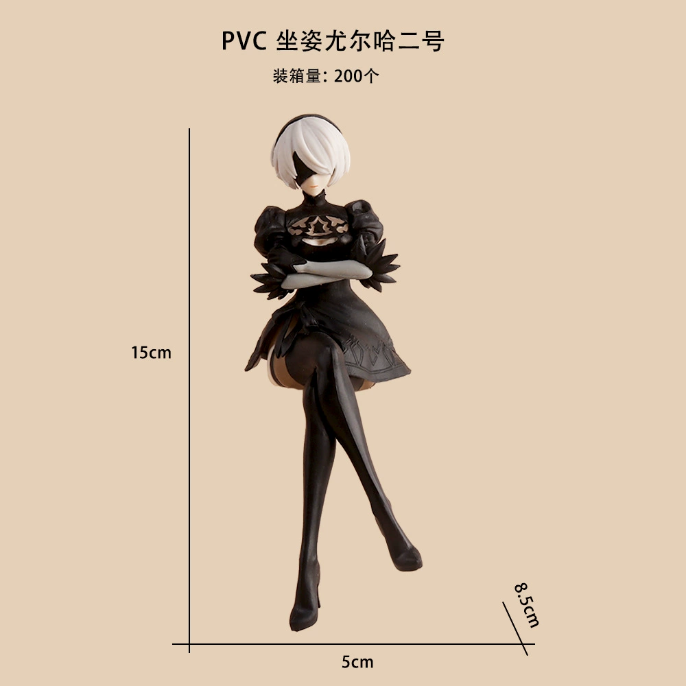 Фигурка Neil 9S YoRHa No.2, 18 см, аниме-оформление для полки — сидячие и стоячие позы