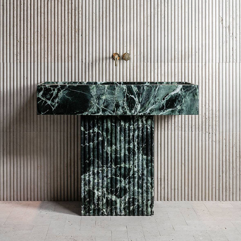 Factory Direct Sales Natural Marble Accessible Luxury Simple Style Washbasin Countertop Plate Hotel House Bathroom Outdoor Standing Plate