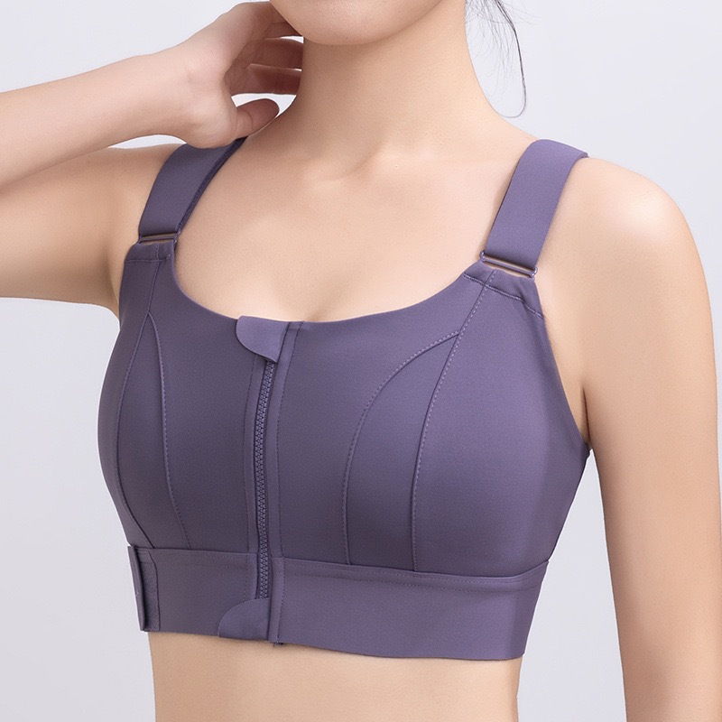 Explosiones de comercio exterior nuevas cremallera delantera velcro ajustable ropa interior deportiva de alta resistencia a prueba de choques para correr image 9