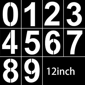 Amazon DIY spray painting graffiti Large Number Stencils Large digital hollow painting Template