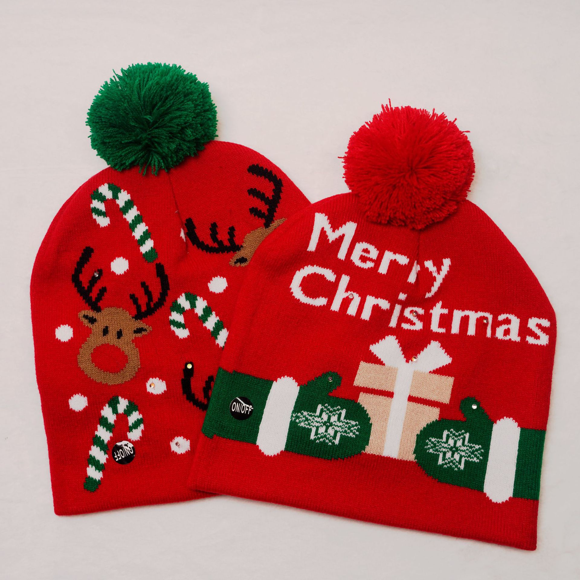 Unisex IG Style Santa Claus Snowman Elk Eaveless Wool Cap display picture 17