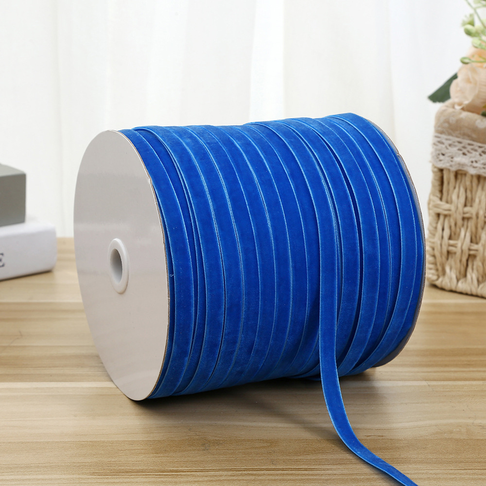 1cm cinturón de terciopelo colorido DIY hecho a mano arco accesorios para el cabello flocado cinturón ropa interior decoración accesorios cinturón de terciopelo