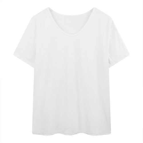 Solid color V-neck straight shoulder loose versatile slim short-sleeved women's new hot summer wear age-reducing casual T-shirt top