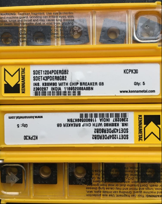 低价批发肯纳数控刀片SDET1204PDSRGB2 KCPK30铣刀片 加工钢件