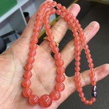精品四川南红玛瑙樱桃红塔链项链颜色冰粉漂亮小清新项链厂家直批