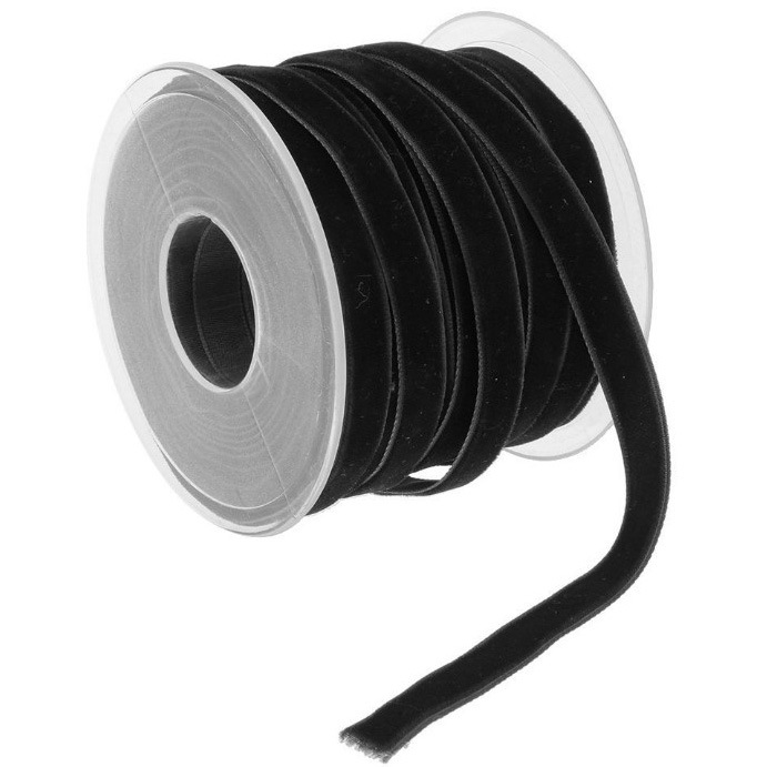 YZDIY 1cm banda de terciopelo unilateral ropa textil de nylon terciopelo correa de terciopelo collar cinta