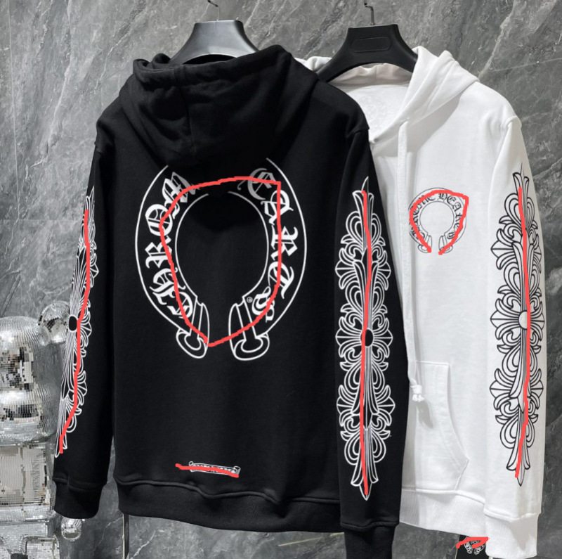 New Cross-Border Authentic Chrome Hearts Classic Zip-Up Hoodie Jacket