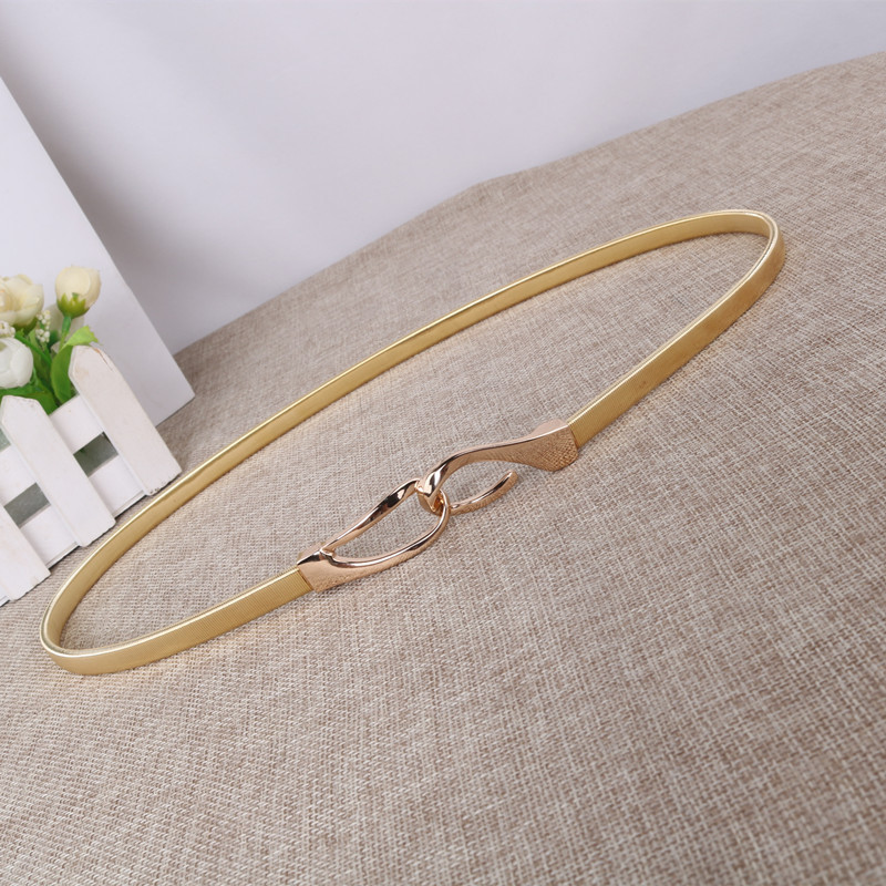 1 Piece Quantity Daily Occasion Basic Solid Color Metal Women's Leather Belts