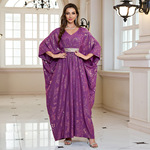 沙滩罩衫烫金人棉度假沙滩罩衫跨境F913  F